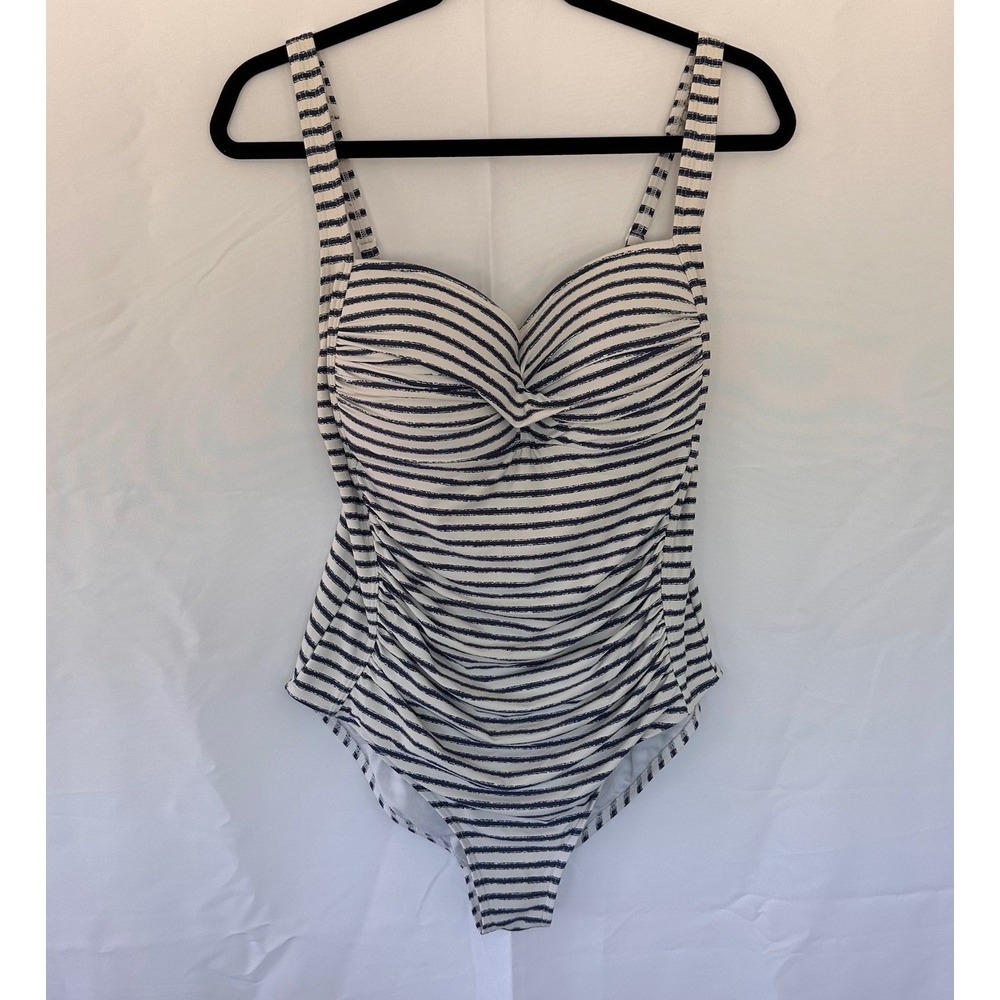 Niptuck One Piece Swim Suit Size 12 Slimming Tummy Control Multi‎ Fit Summer